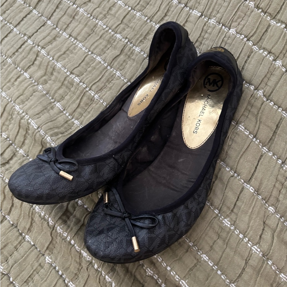 Michael Kors Dark Patterned Flats